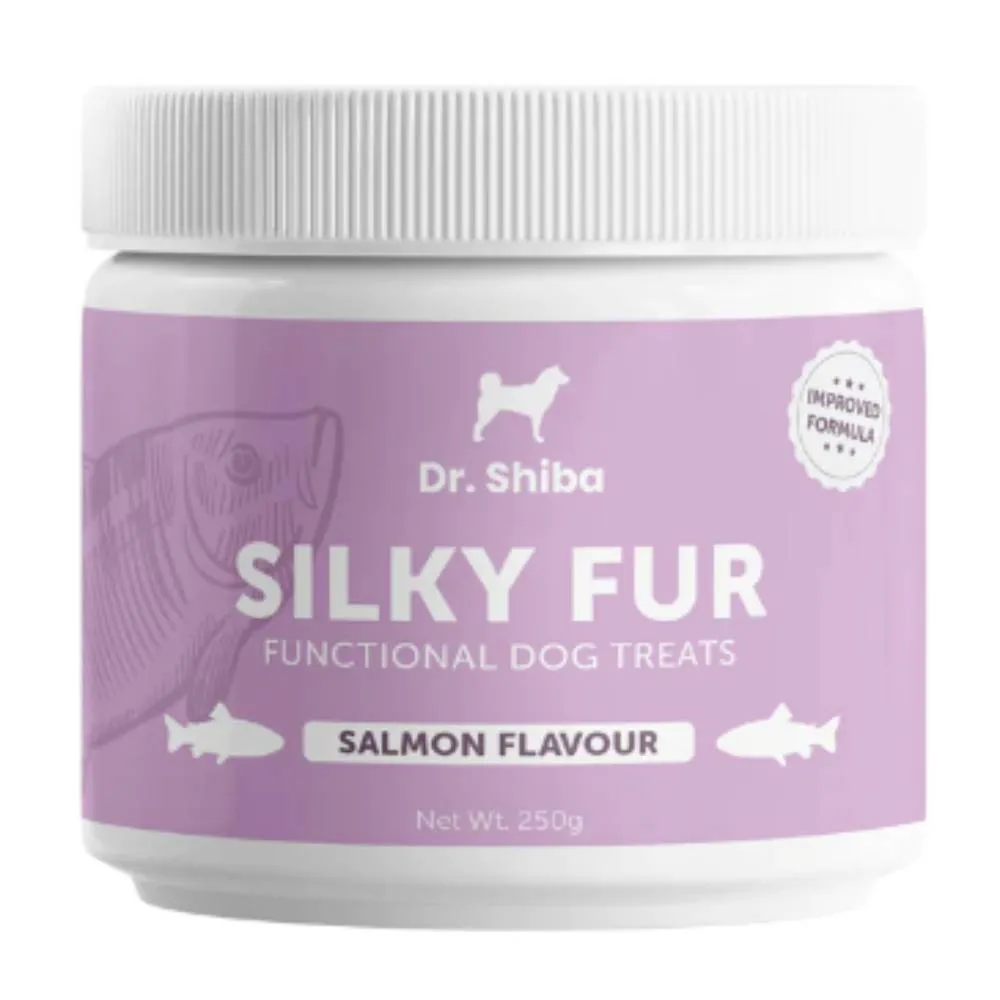 Dr. Shiba Dog Treats Supplement Silky Fur Salmon 250g