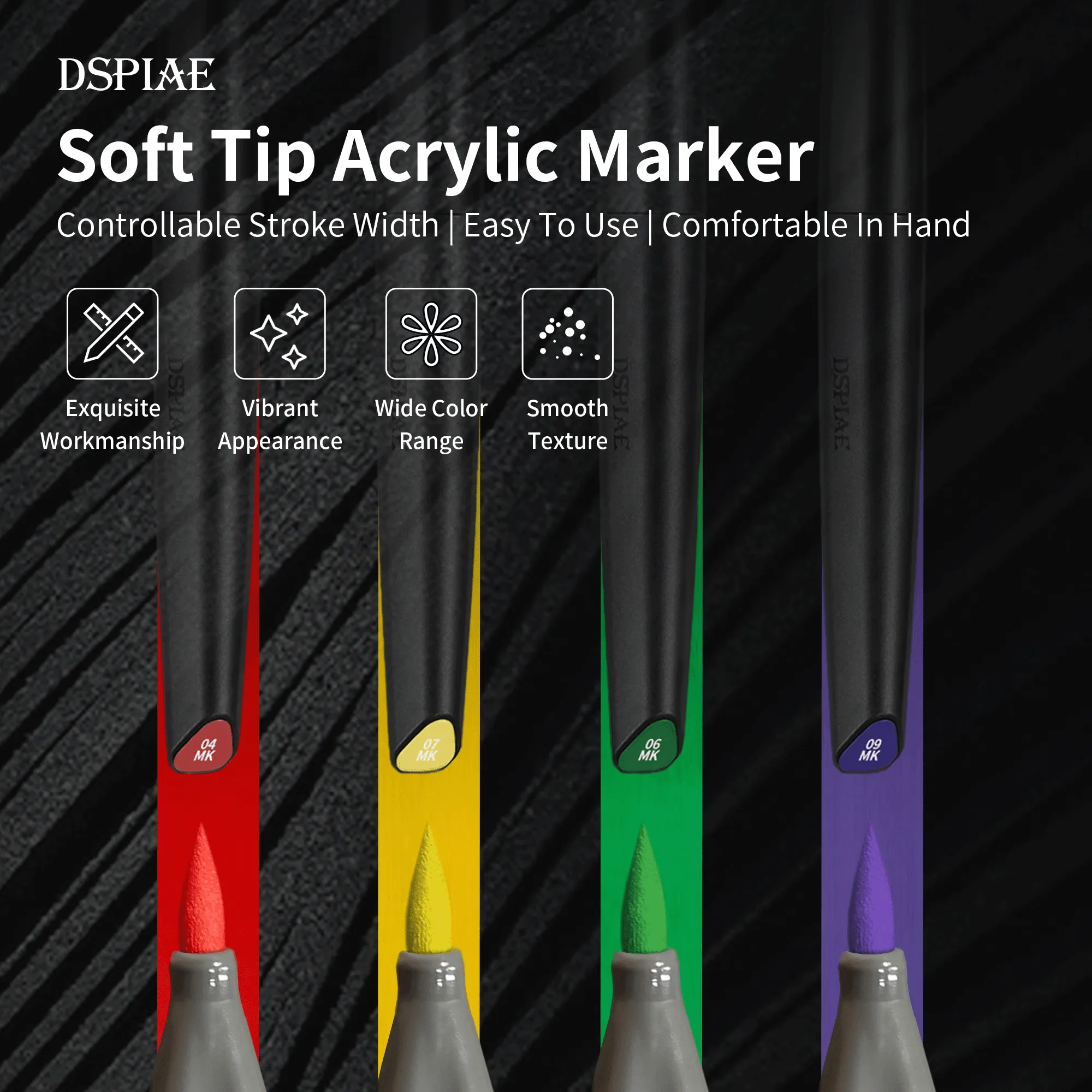 DSPIAE Soft Tip Marker White MK-02