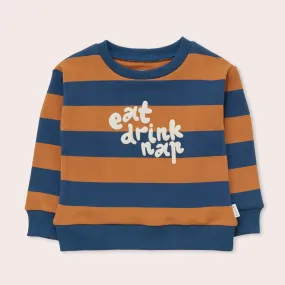 Eat, Drink, Nap Stripe Sweater