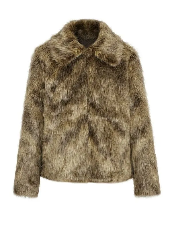 Eco-Chic Fur Short Coat