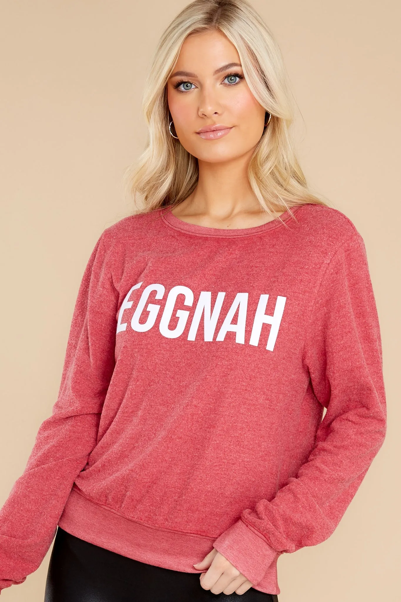 Eggnah Crimson Baggy Beach Jumper