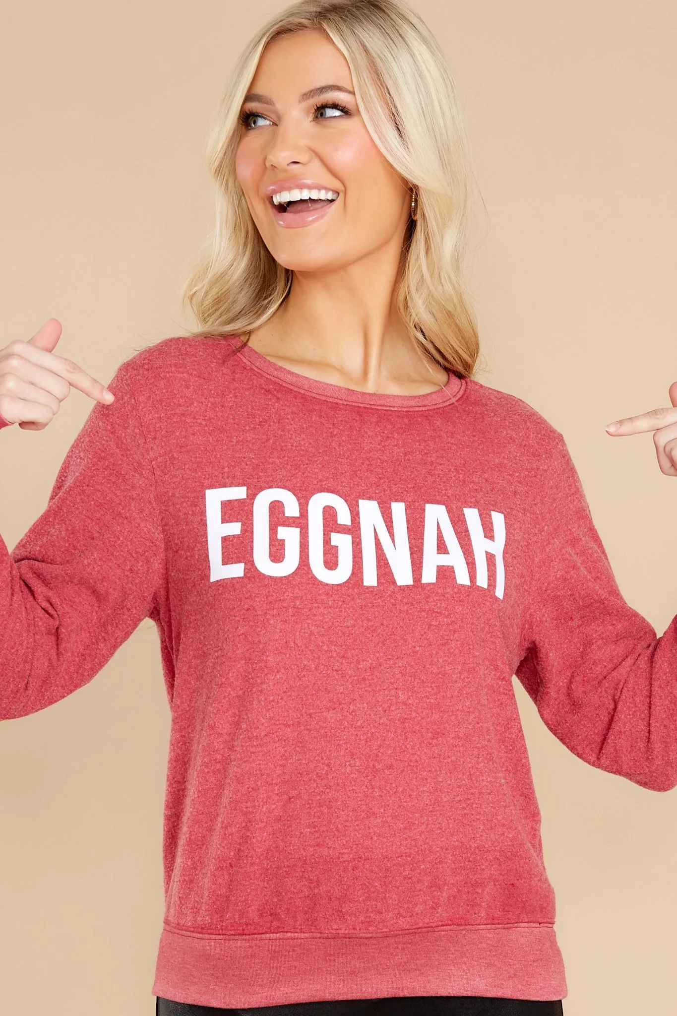 Eggnah Crimson Baggy Beach Jumper