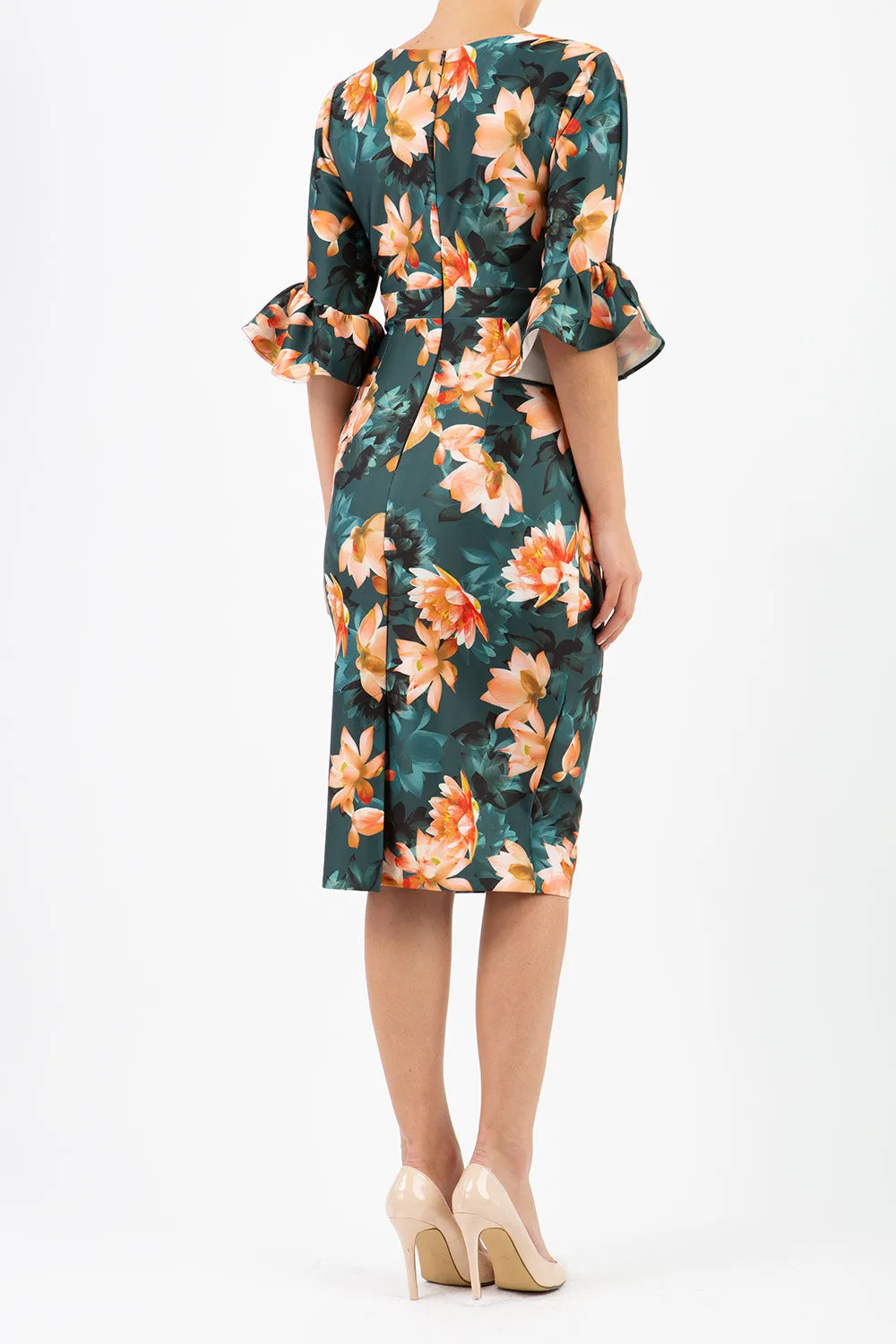 Ellen Contour Stretch Print Dress