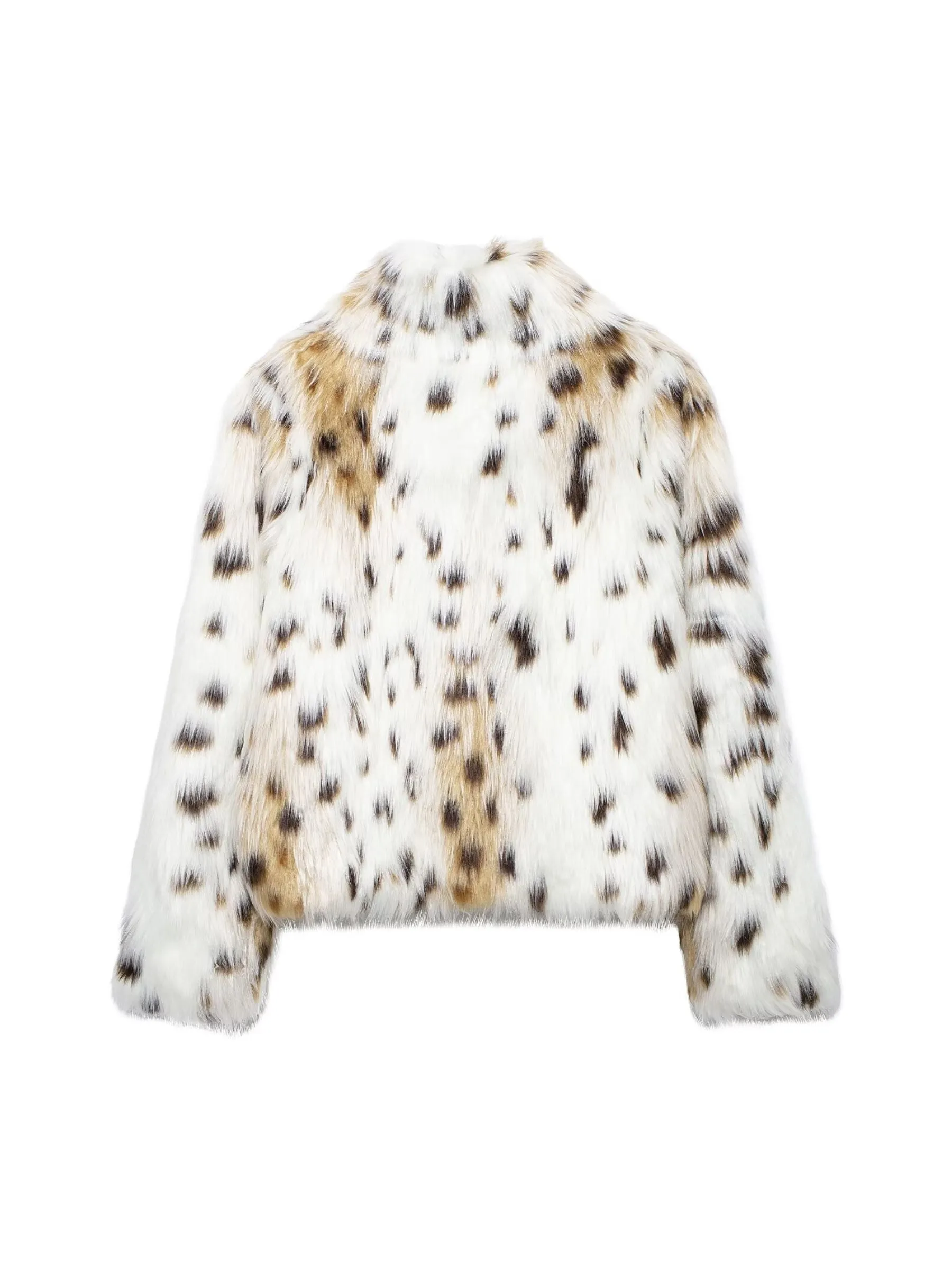 Enya Leopard Faux Fur Coat