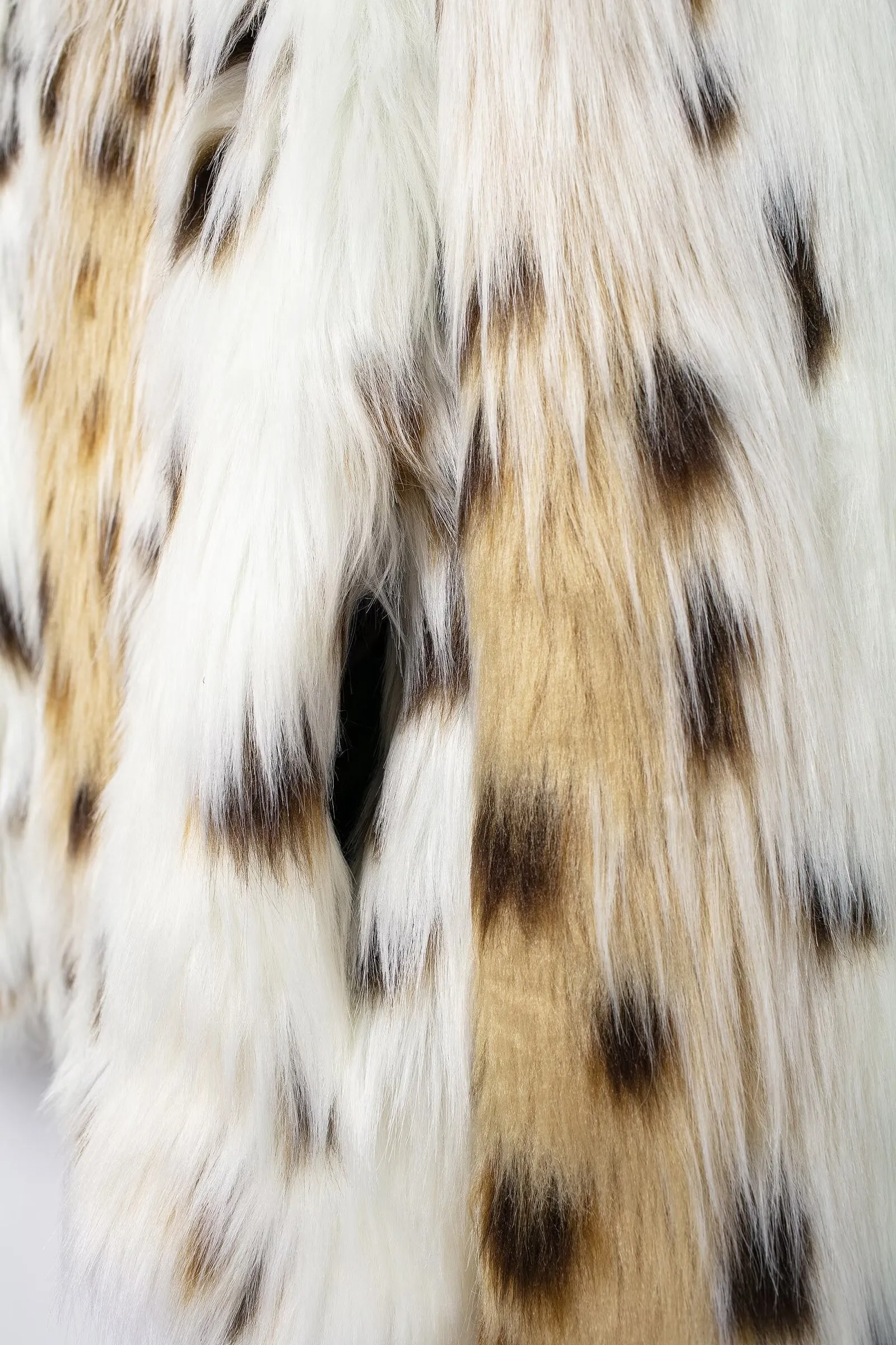 Enya Leopard Faux Fur Coat