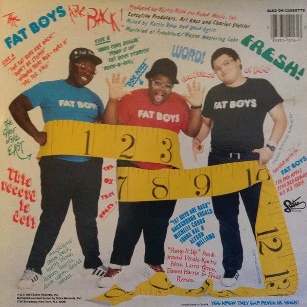 Fat Boys - The Fat Boys Are Back (LP, Album) (VG )