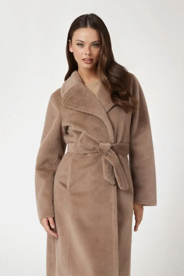 Faux Fur Long Coat