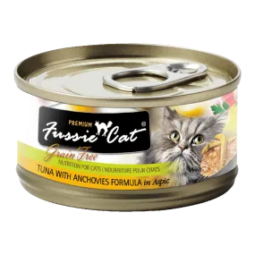 Fussie Cat Black Label Tuna with Anchovy in Aspic 80g