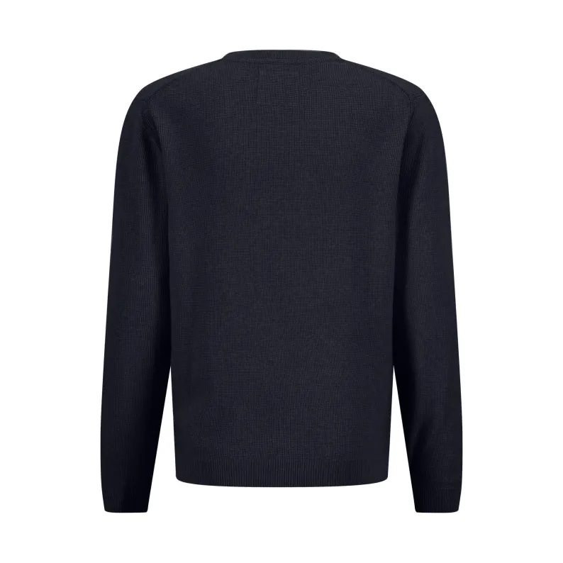 Fynch-Hatton Cotton Crew Jumper Navy 1303609