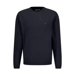 Fynch-Hatton Cotton Crew Jumper Navy 1303609