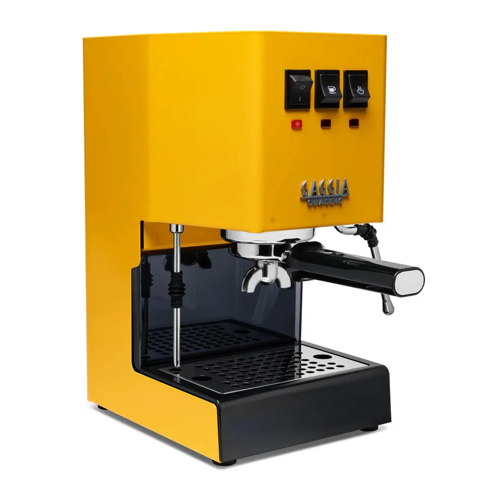 Gaggia Classic Pro E24 Espresso Machine, Sunshine Yellow