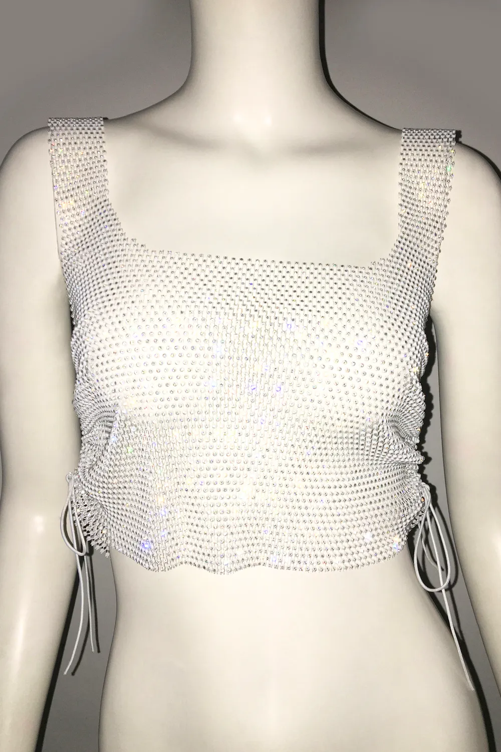 Glisten Tank Mesh Top