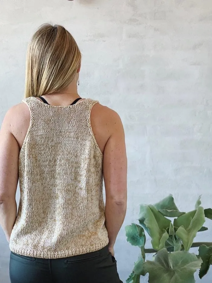 Glitter summer tanktop by Önling, knitting pattern