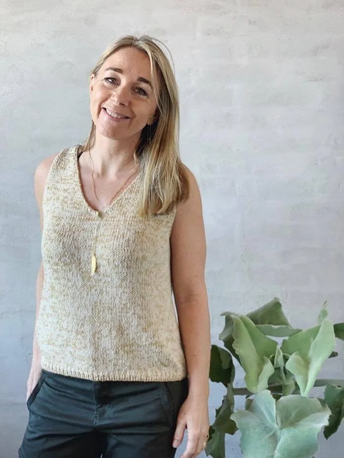 Glitter summer tanktop by Önling, knitting pattern