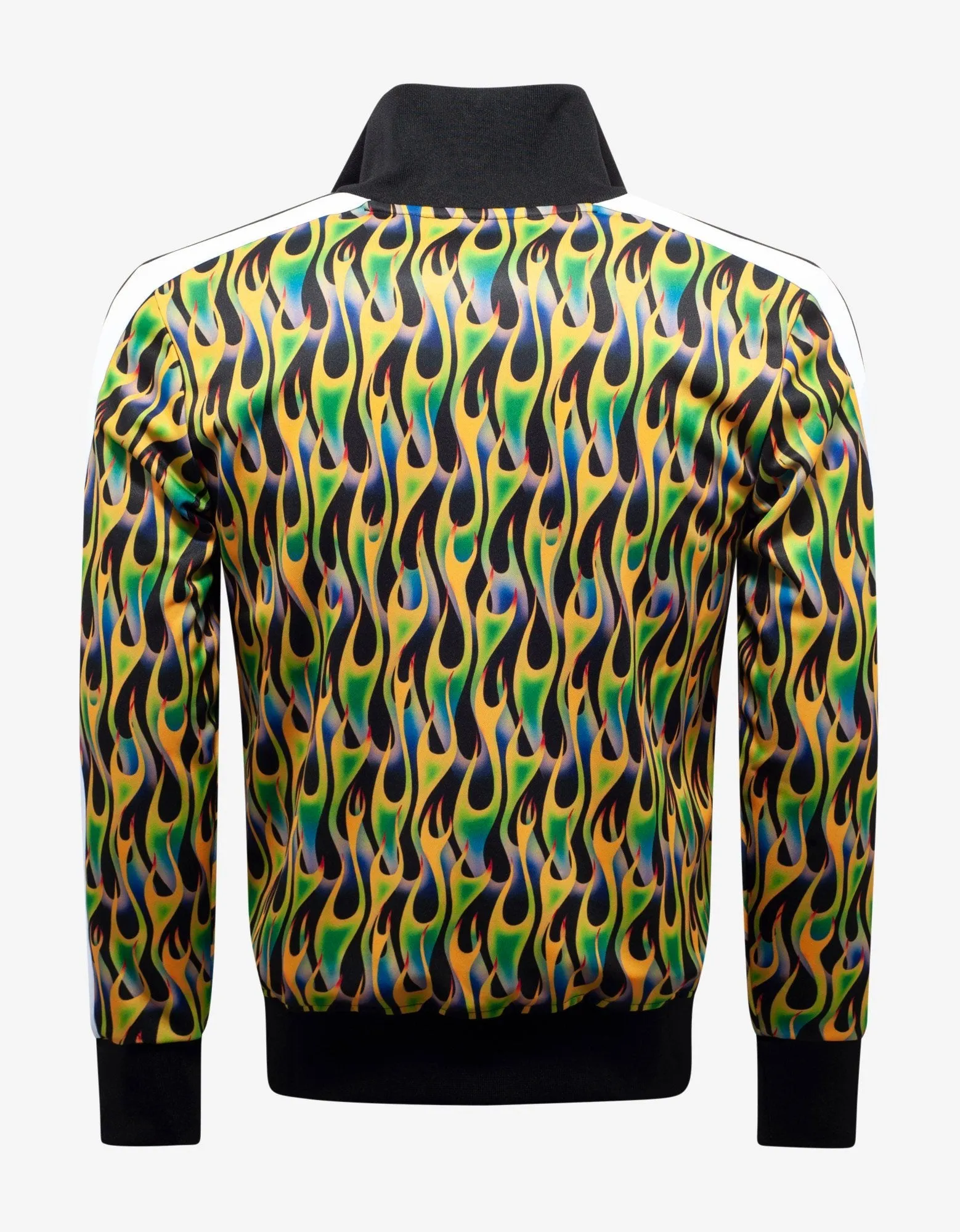 Green Burning Print Track Jacket -