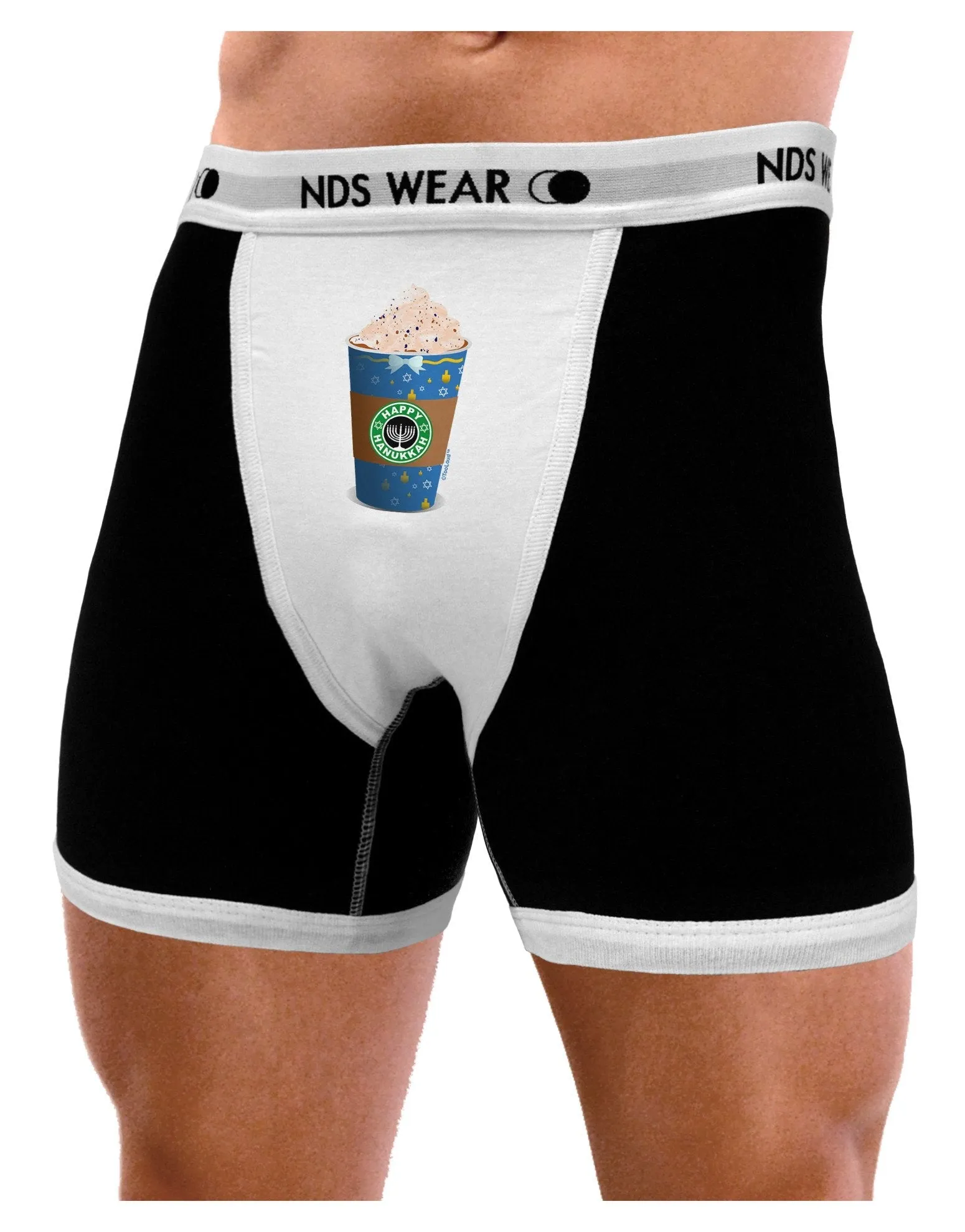 Happy Hanukkah Latte Cup Mens Boxer Brief Underwear