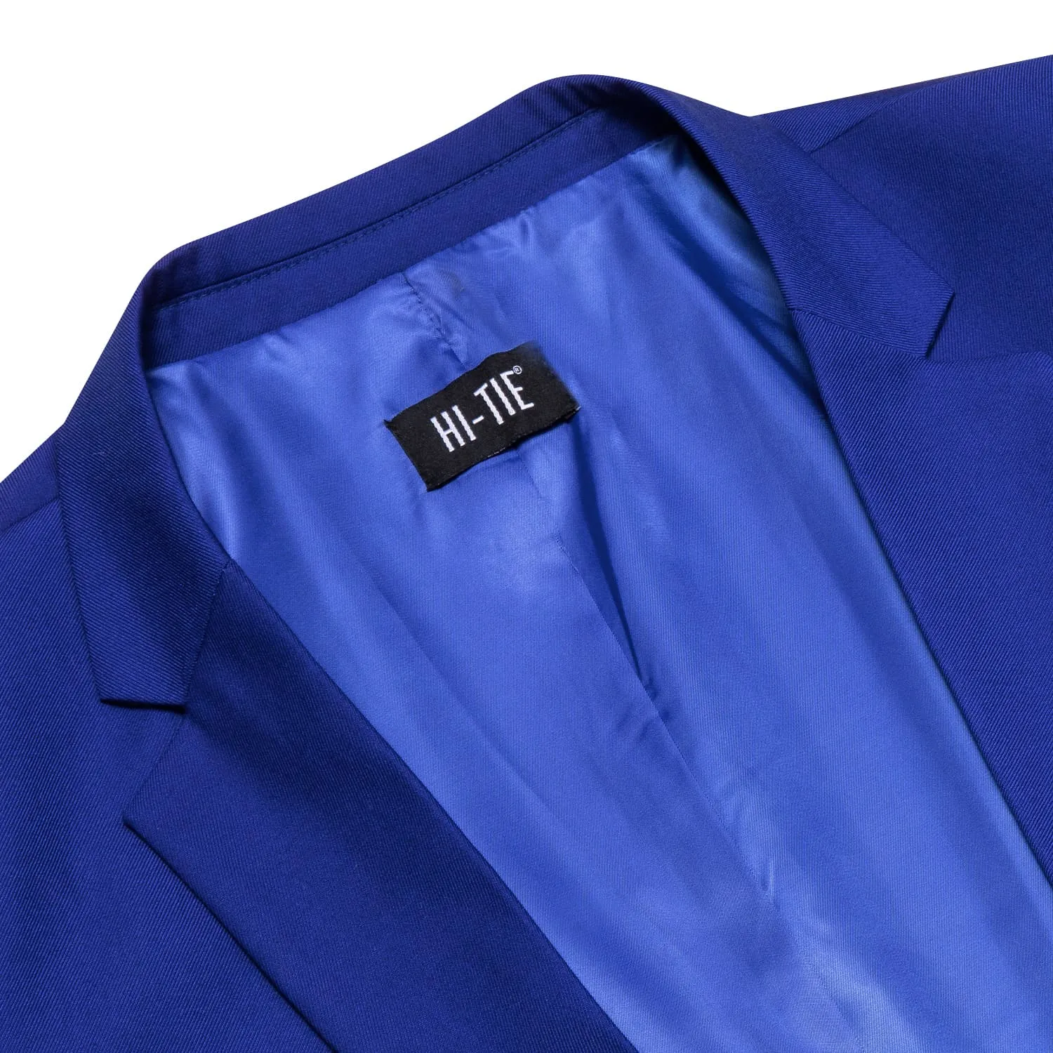 Hi-Tie Blazer Royal Blue Men's Wedding Business Solid Top Men Suit