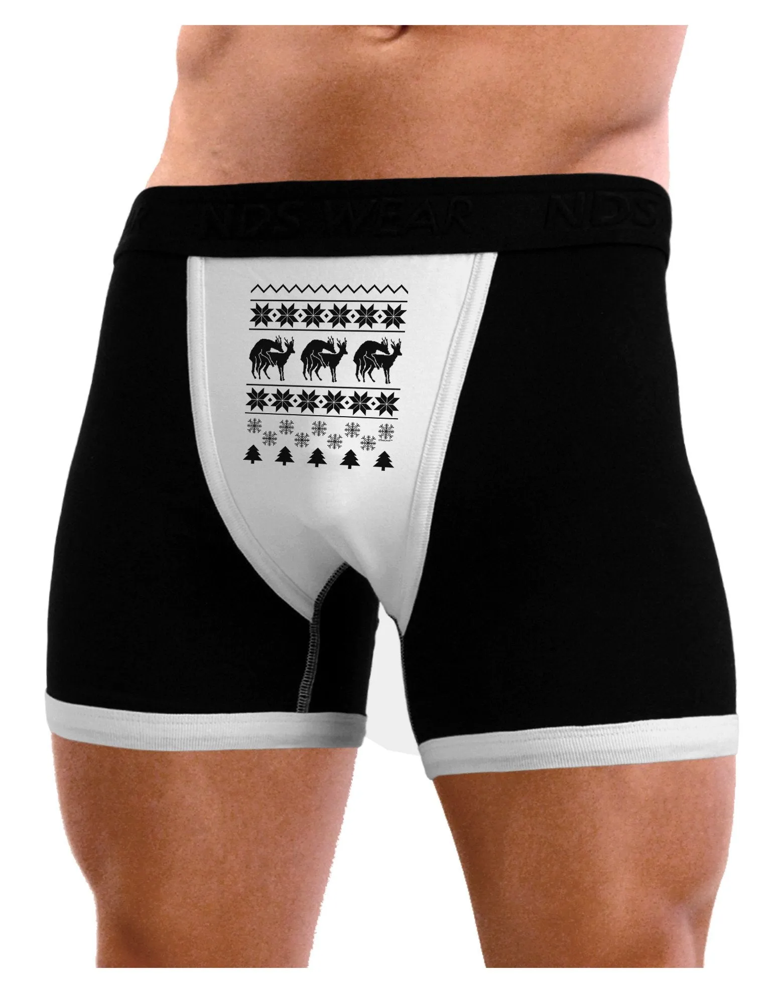 Humping Gay Reindeer Mens Boxer Brief Underwear