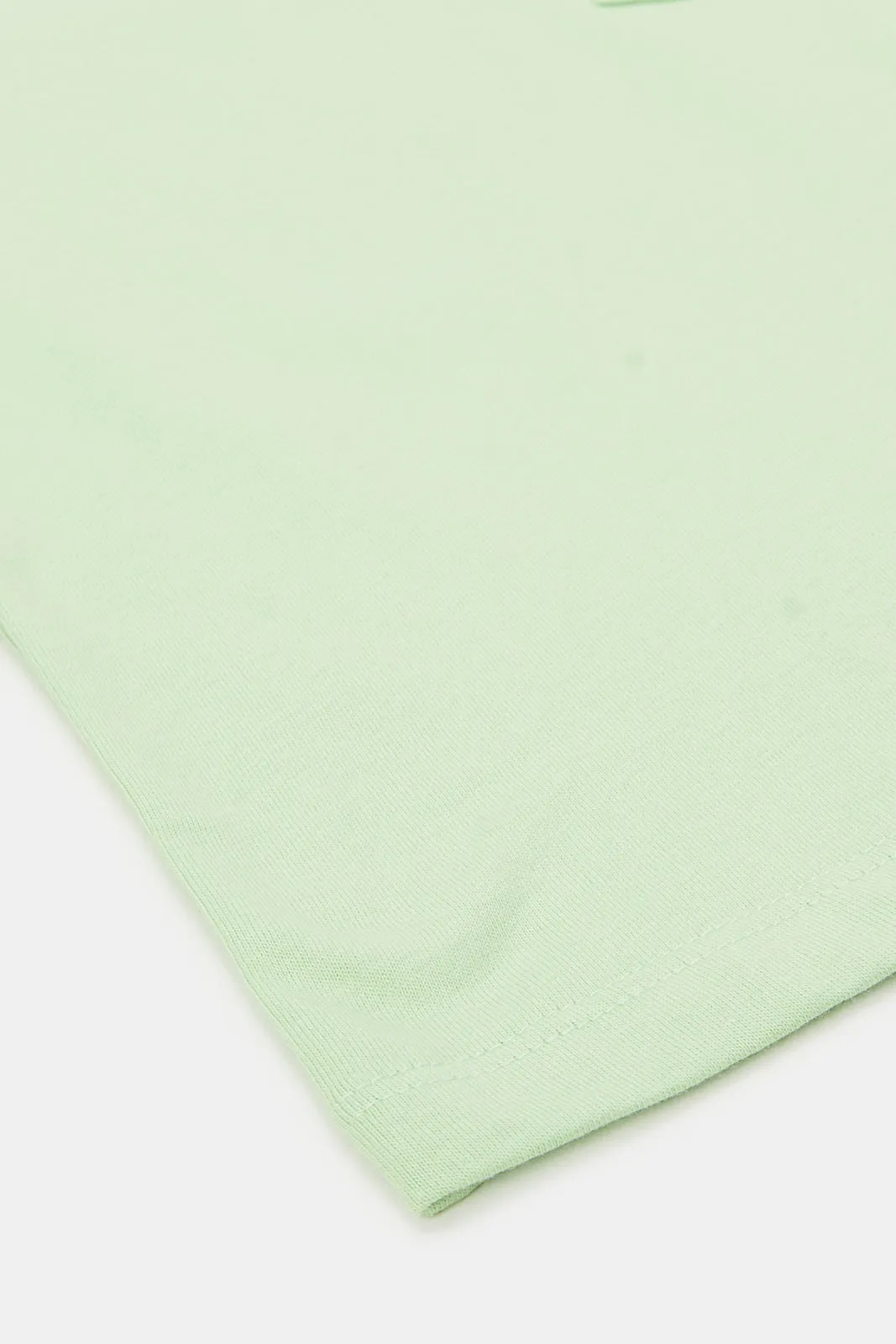 Infant Boys Green Pocket Henley Short Sleeve T-Shirt