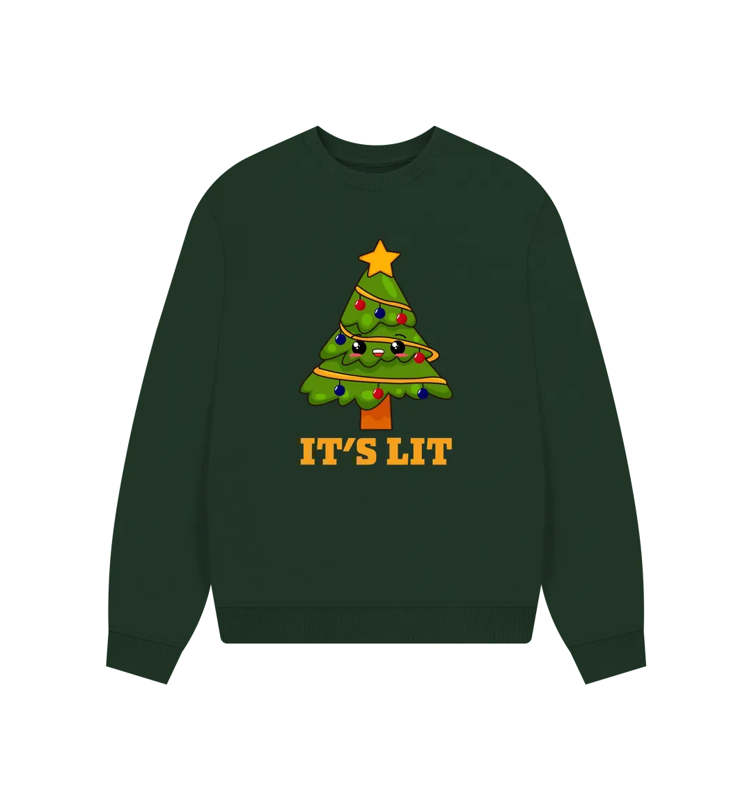 It's Lit Women's Oversized Christmas Jumper