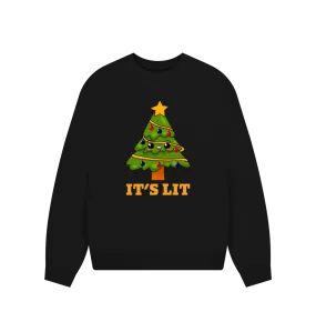 It's Lit Women's Oversized Christmas Jumper