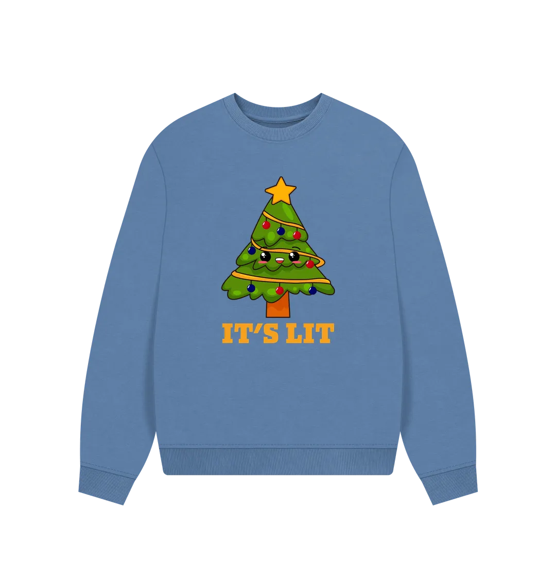 It's Lit Women's Oversized Christmas Jumper