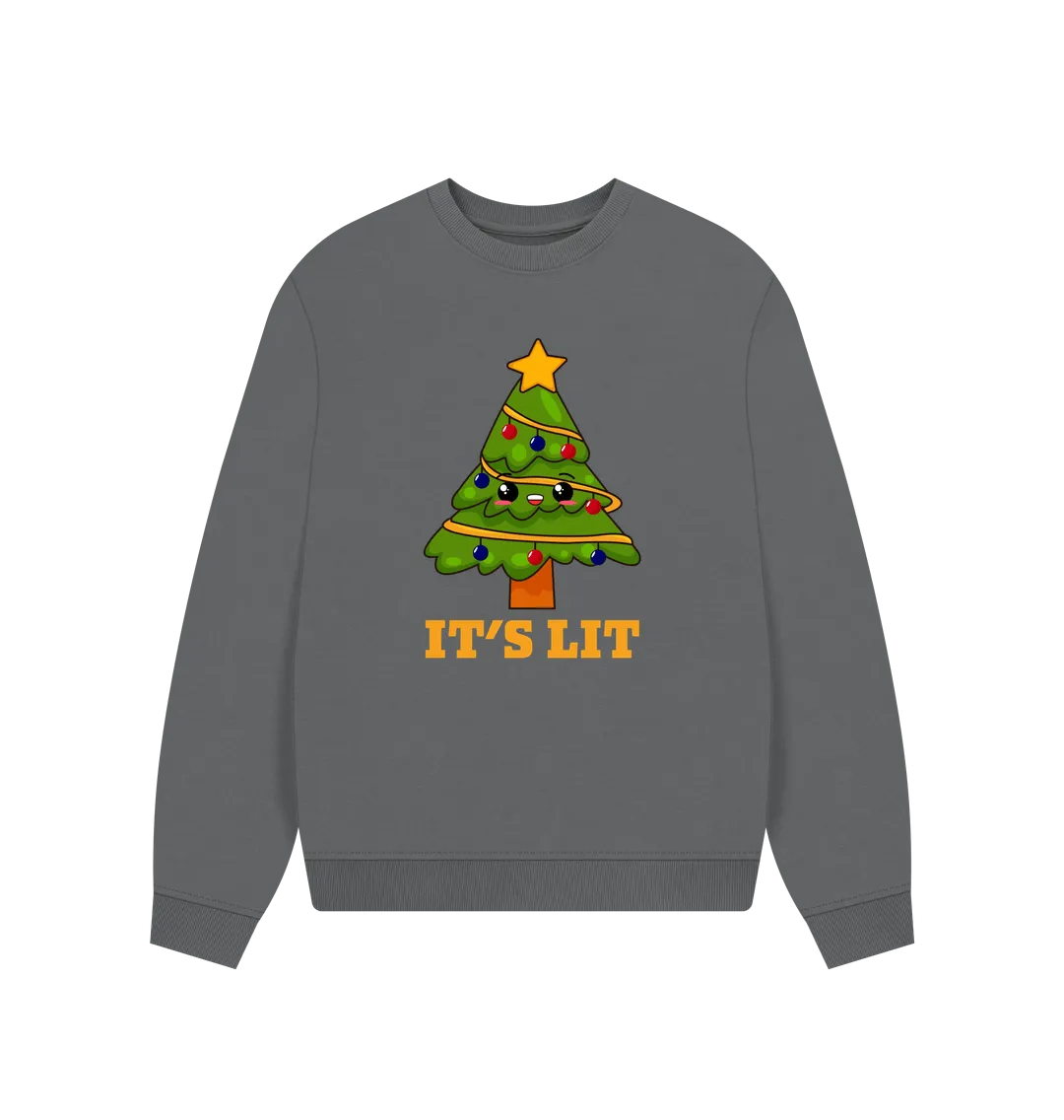 It's Lit Women's Oversized Christmas Jumper