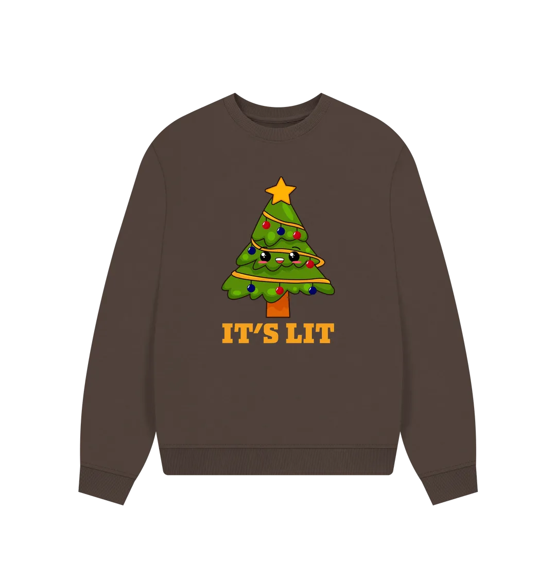 It's Lit Women's Oversized Christmas Jumper