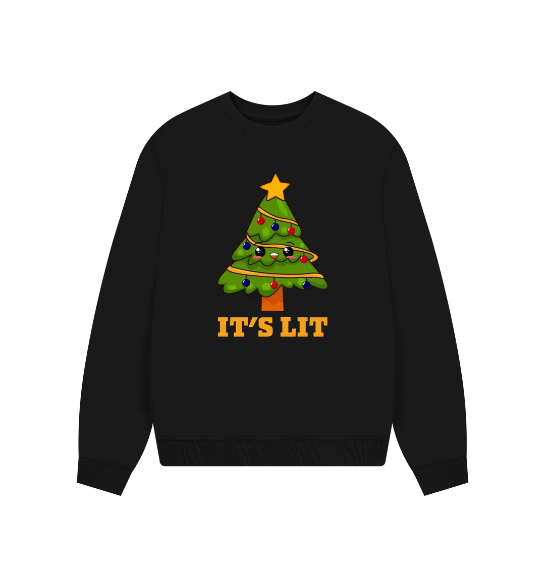 It's Lit Women's Oversized Christmas Jumper