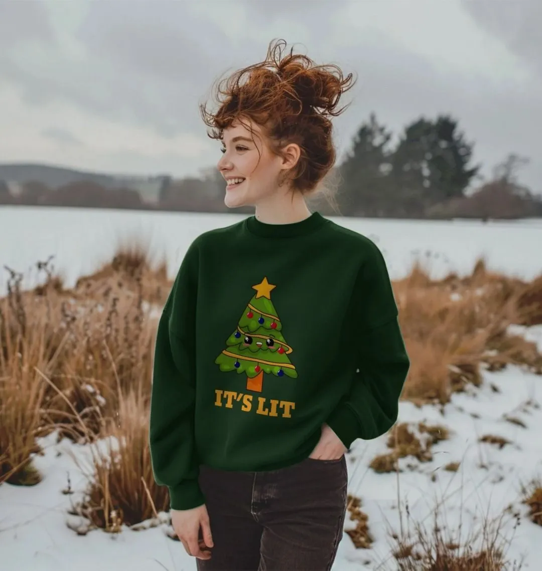 It's Lit Women's Oversized Christmas Jumper