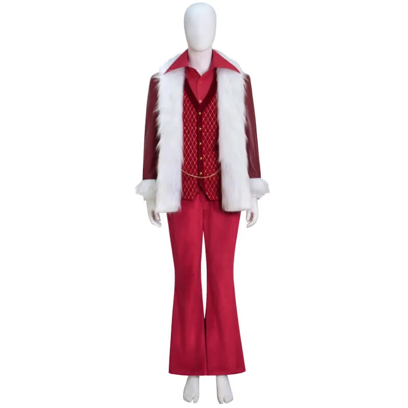 John Travolta Christmas Costume Santa Claus New Christmas Cosplay Suit BEcostume