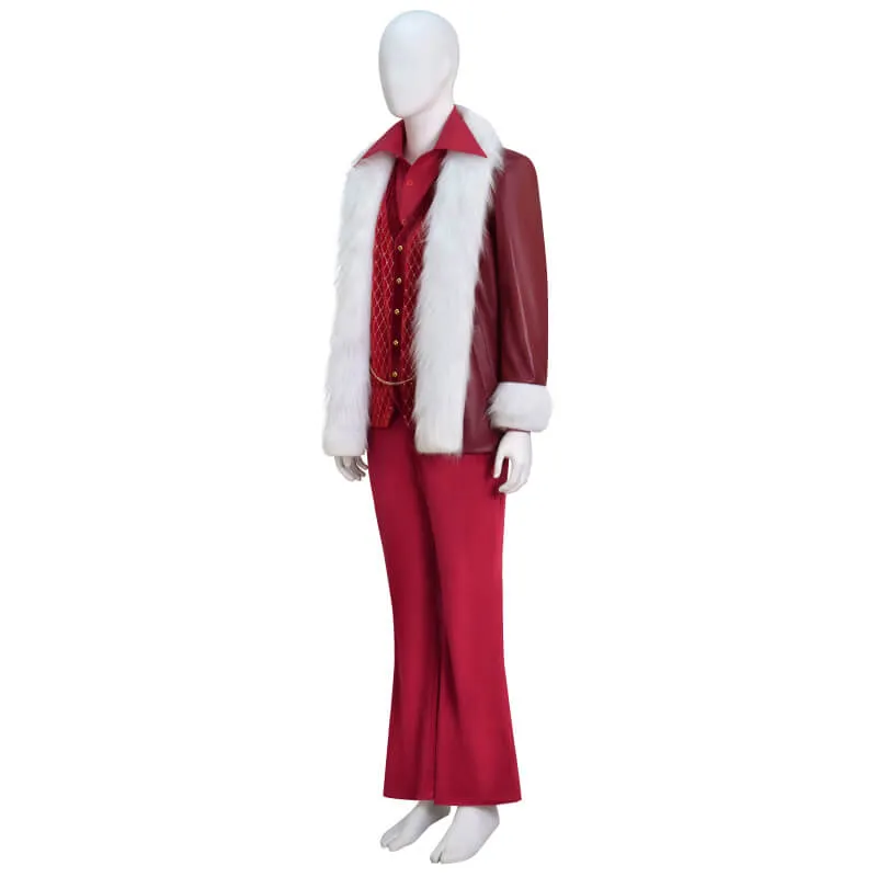 John Travolta Christmas Costume Santa Claus New Christmas Cosplay Suit BEcostume