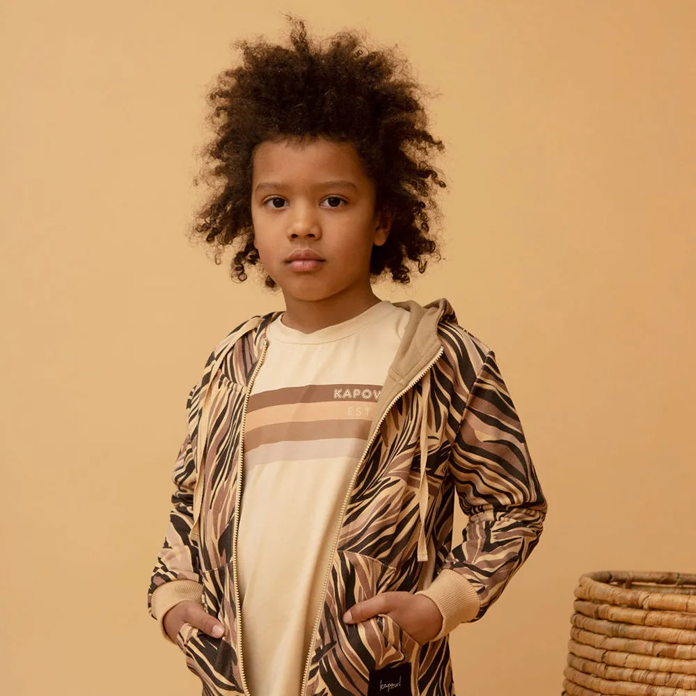 Kapow Kids Animalistic Reversible Zip Jacket