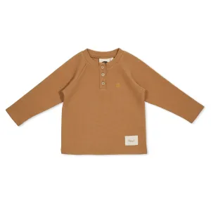 Kapow Kids Caramel Waffle LS Top