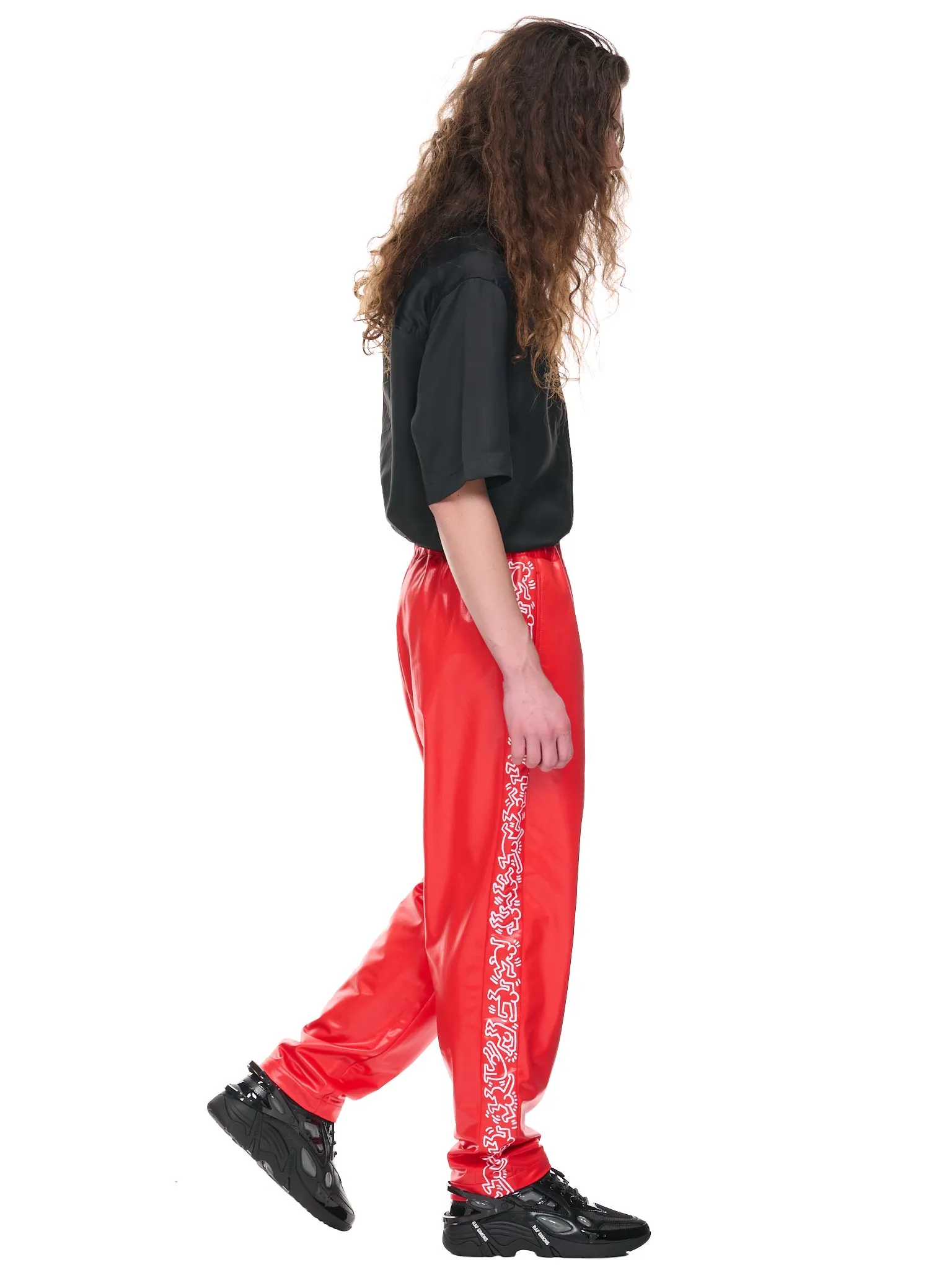 Keith Haring Pants (WK-P019-051-RED-WHITE)