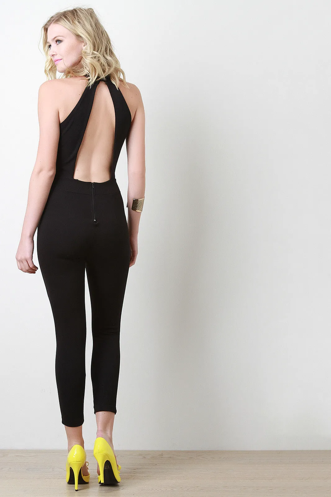 Keyhole Open Back Jumper