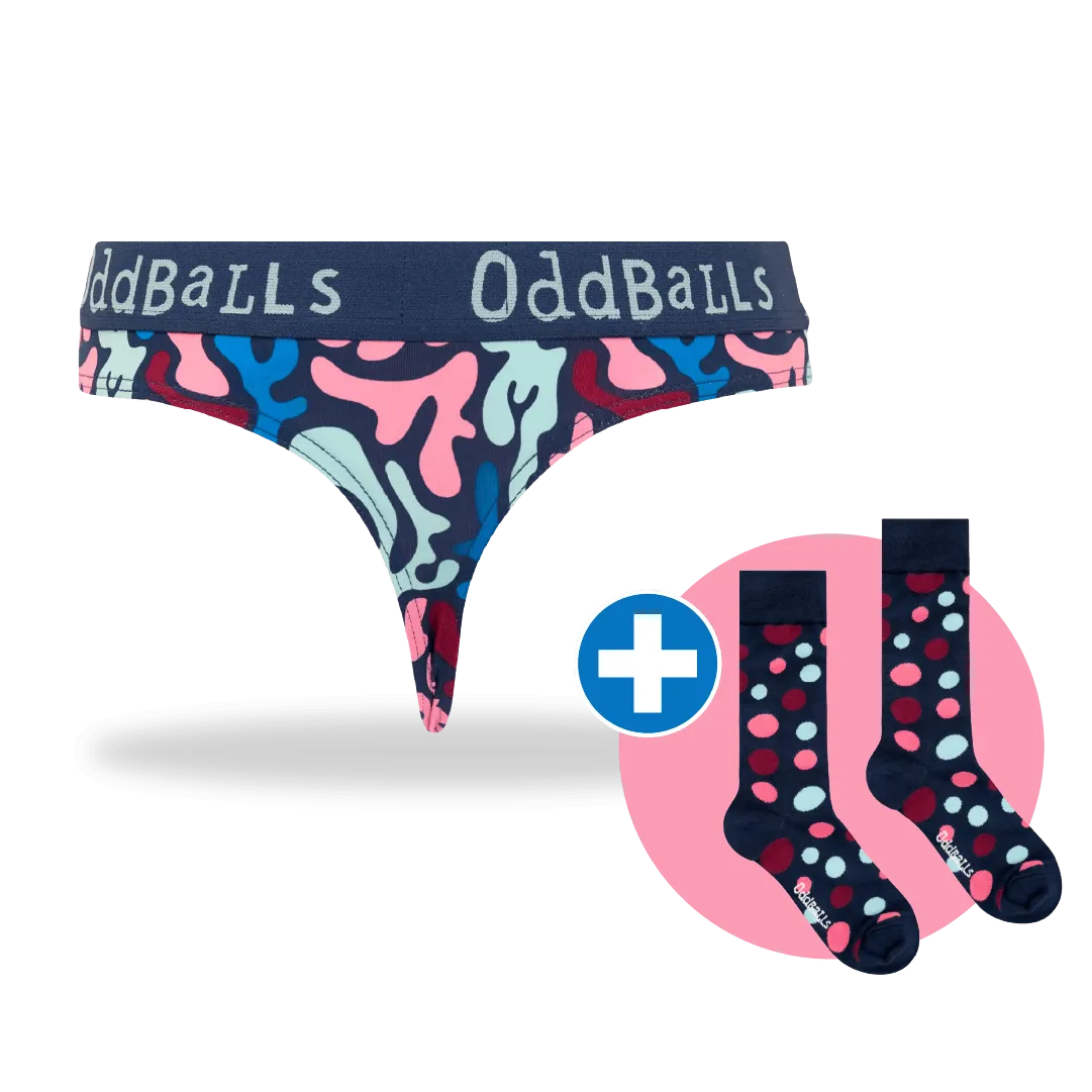 Ladies Thong & Free Socks - Monthly Subscription