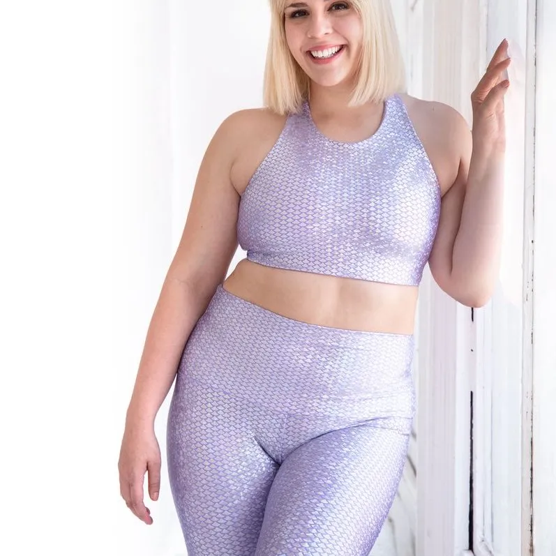 Lavender Mermaid Crop Top