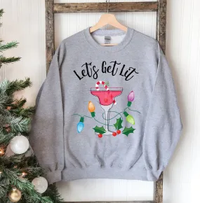 Let's Get Lit Christmas Sweatshirt