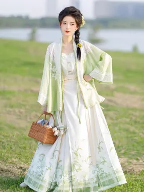 Lime Bustier Modern Chinese Hanfu