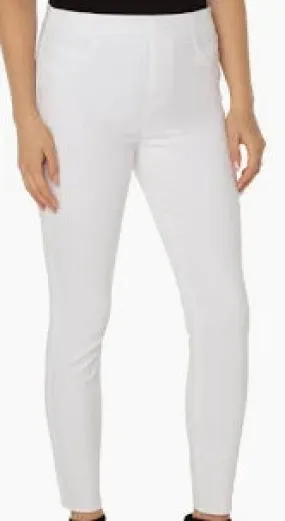 Liverpool Chloe Crop Skinny Bright White