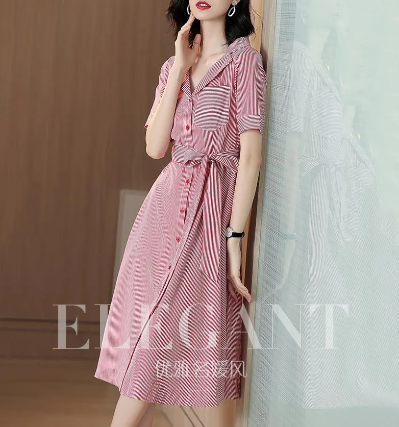 Long Temperament Summer Casual Waist