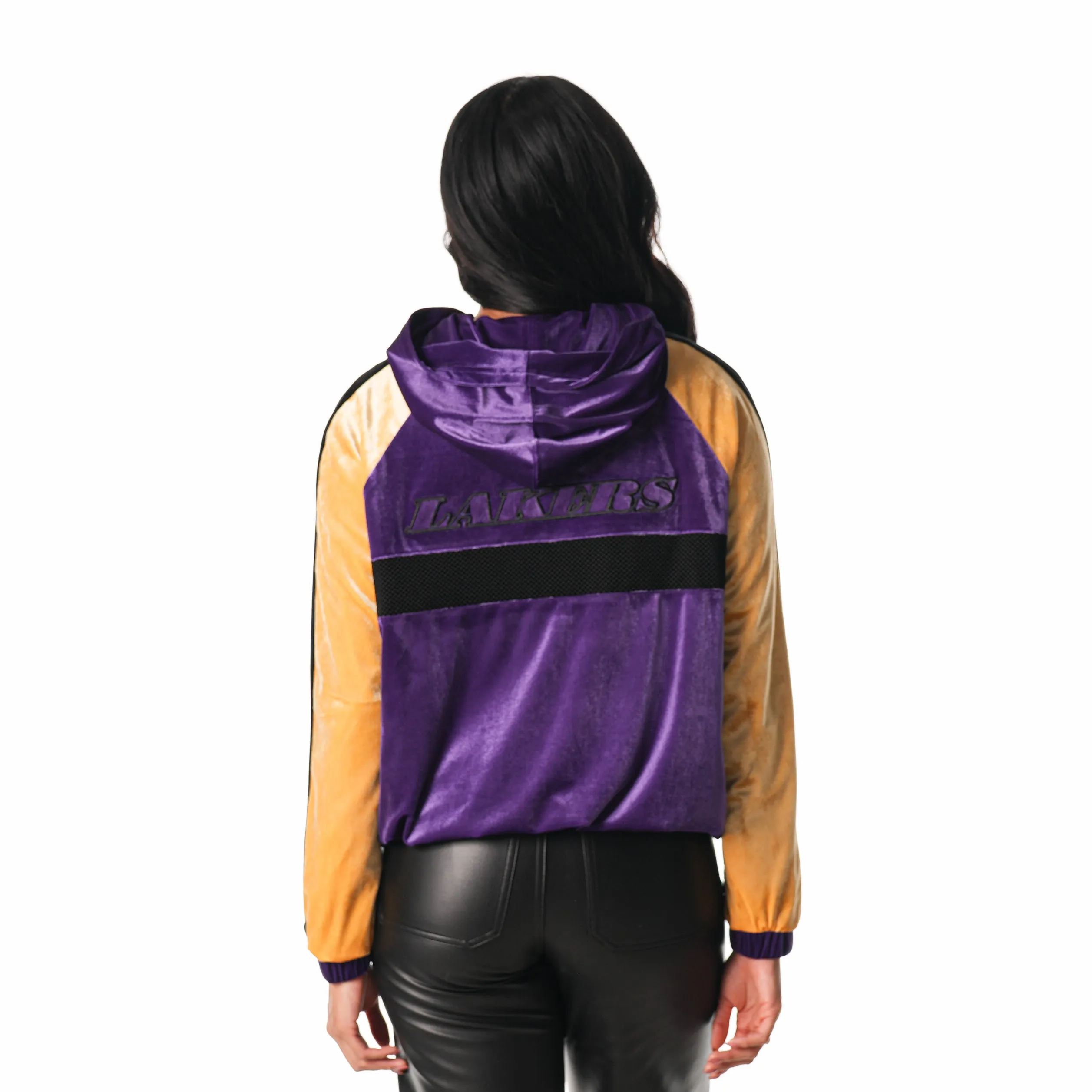 Los Angeles Lakers Velour Track Jacket - Purple