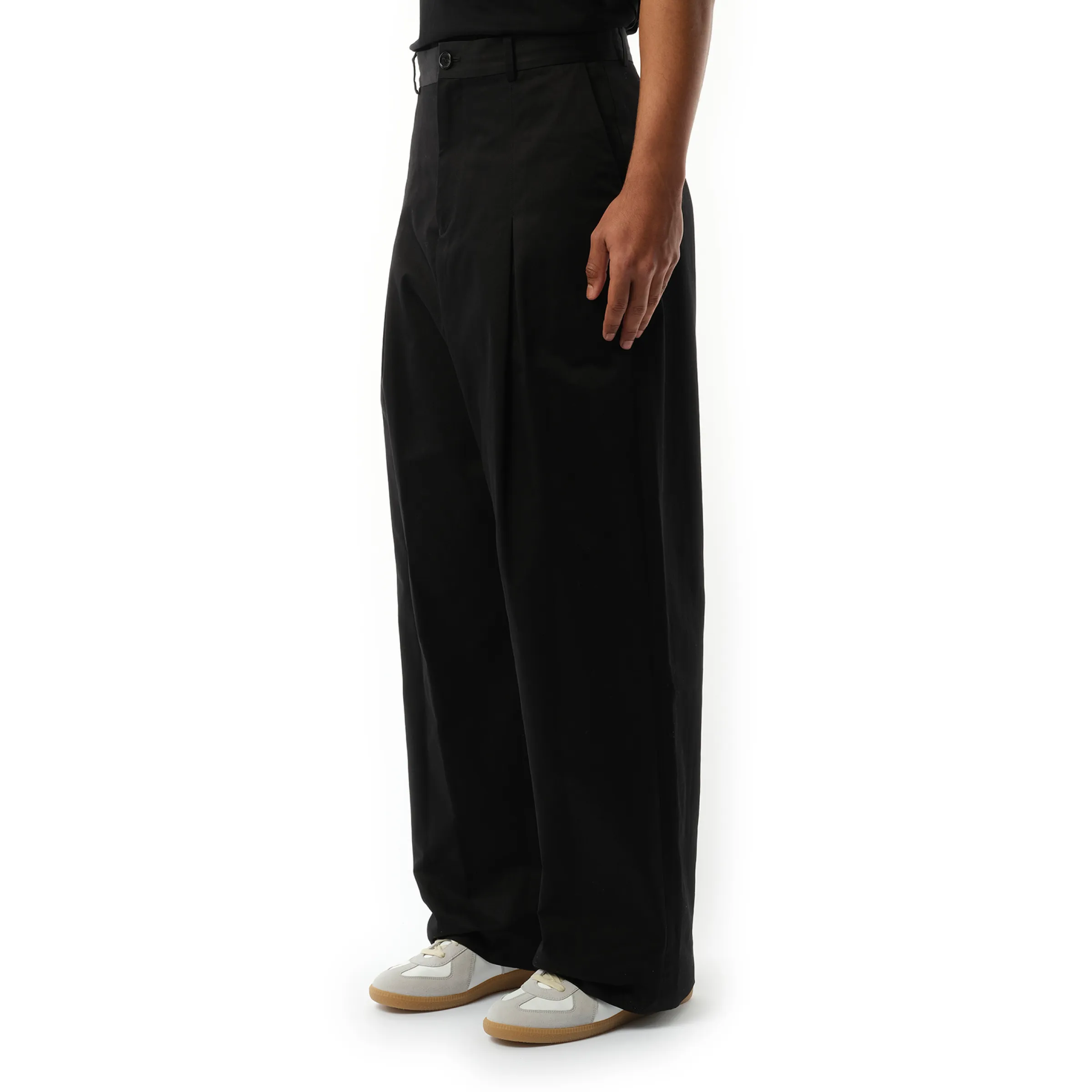 Low Crotch Trouser in Black