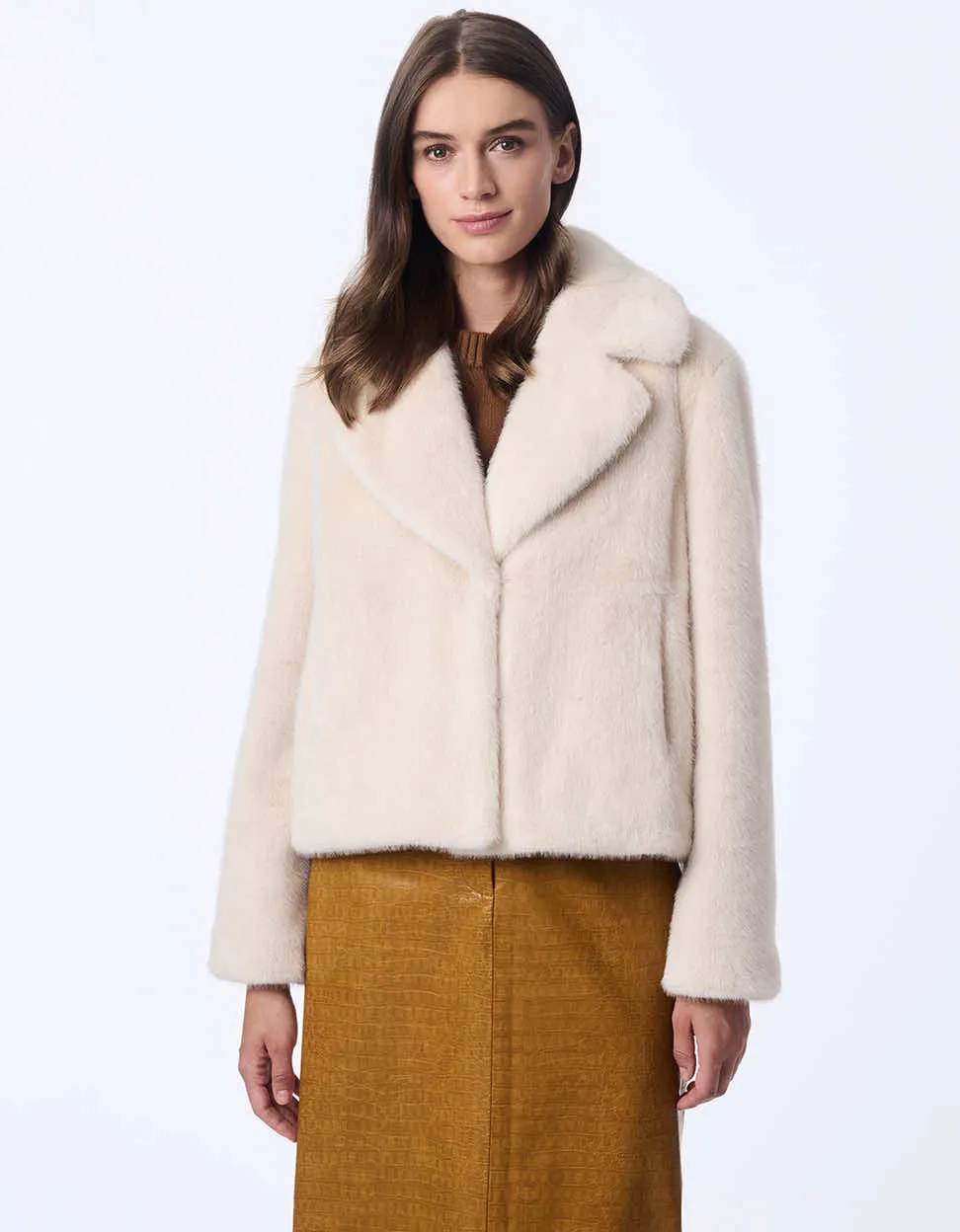 Luxe Line Faux Fur Coat