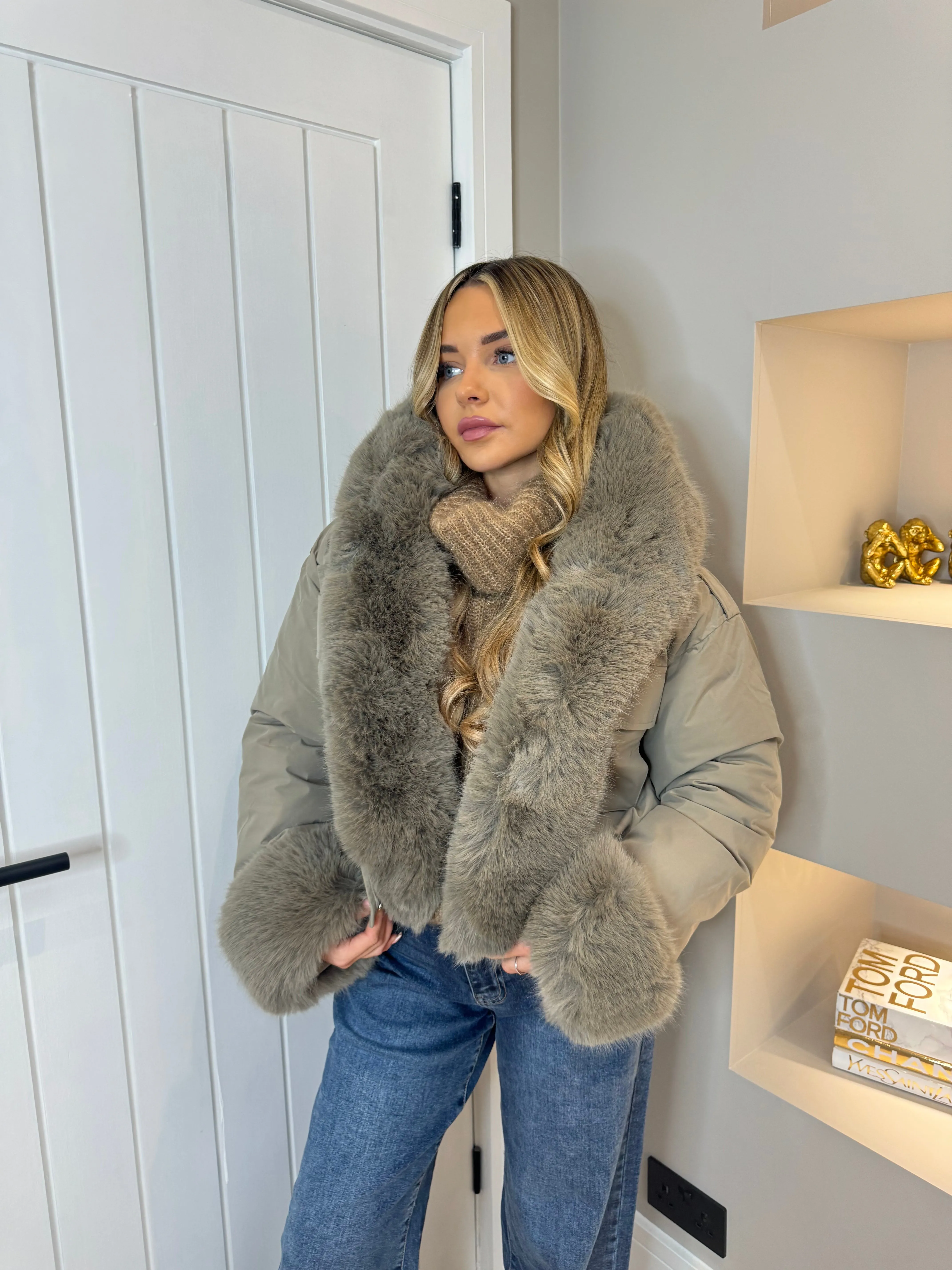 Lydia faux fur coat