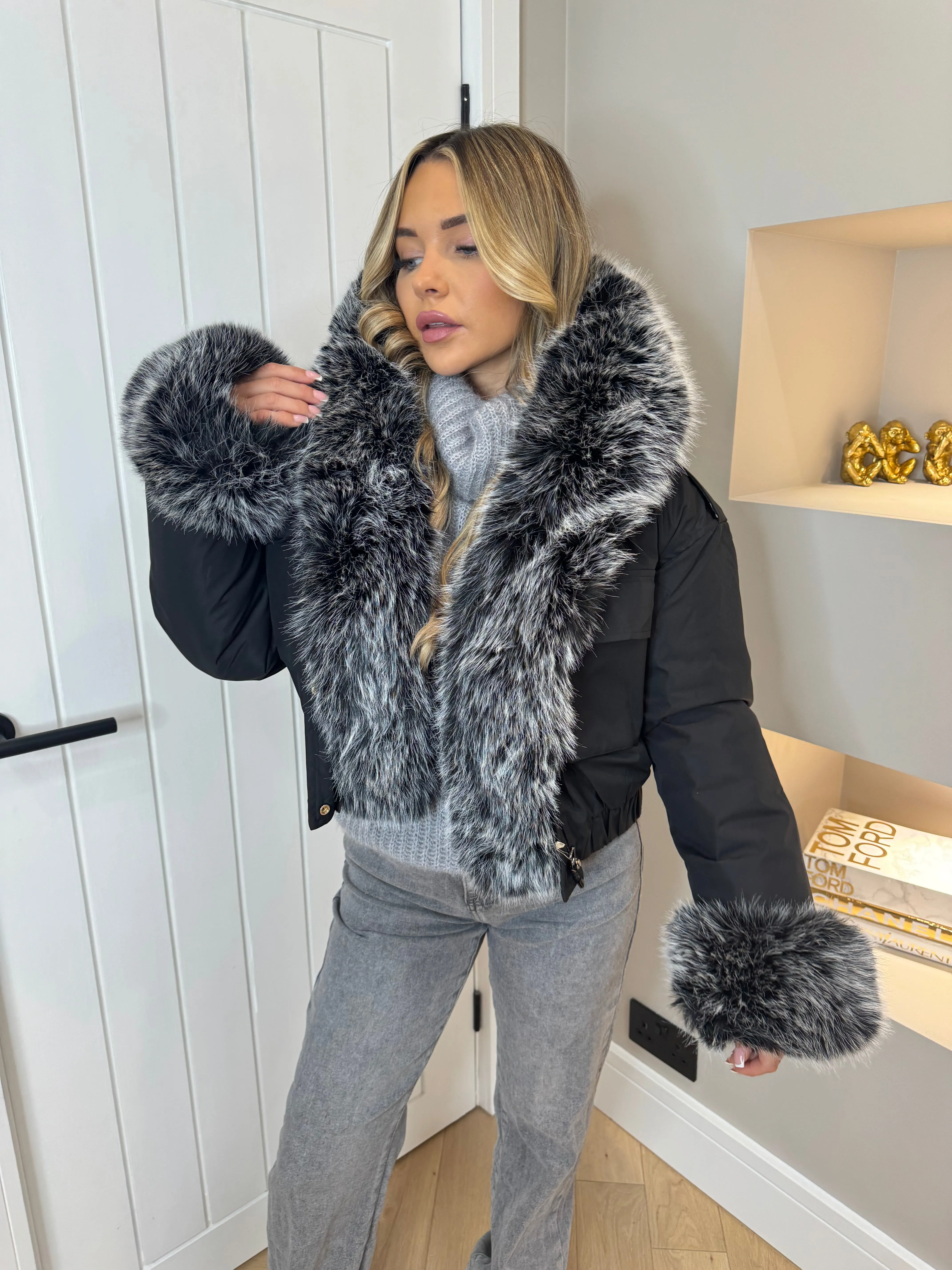 Lydia faux fur coat