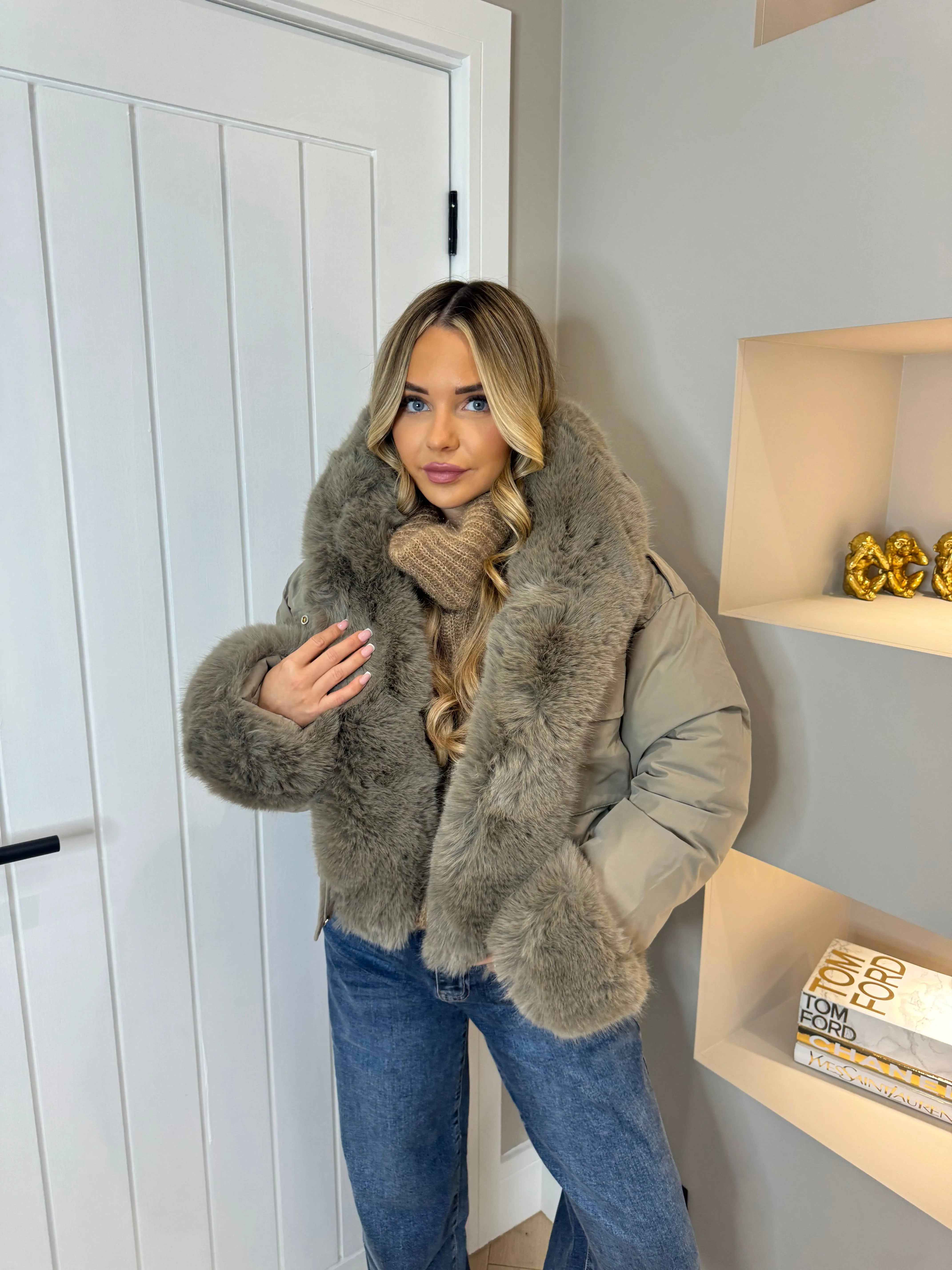 Lydia faux fur coat