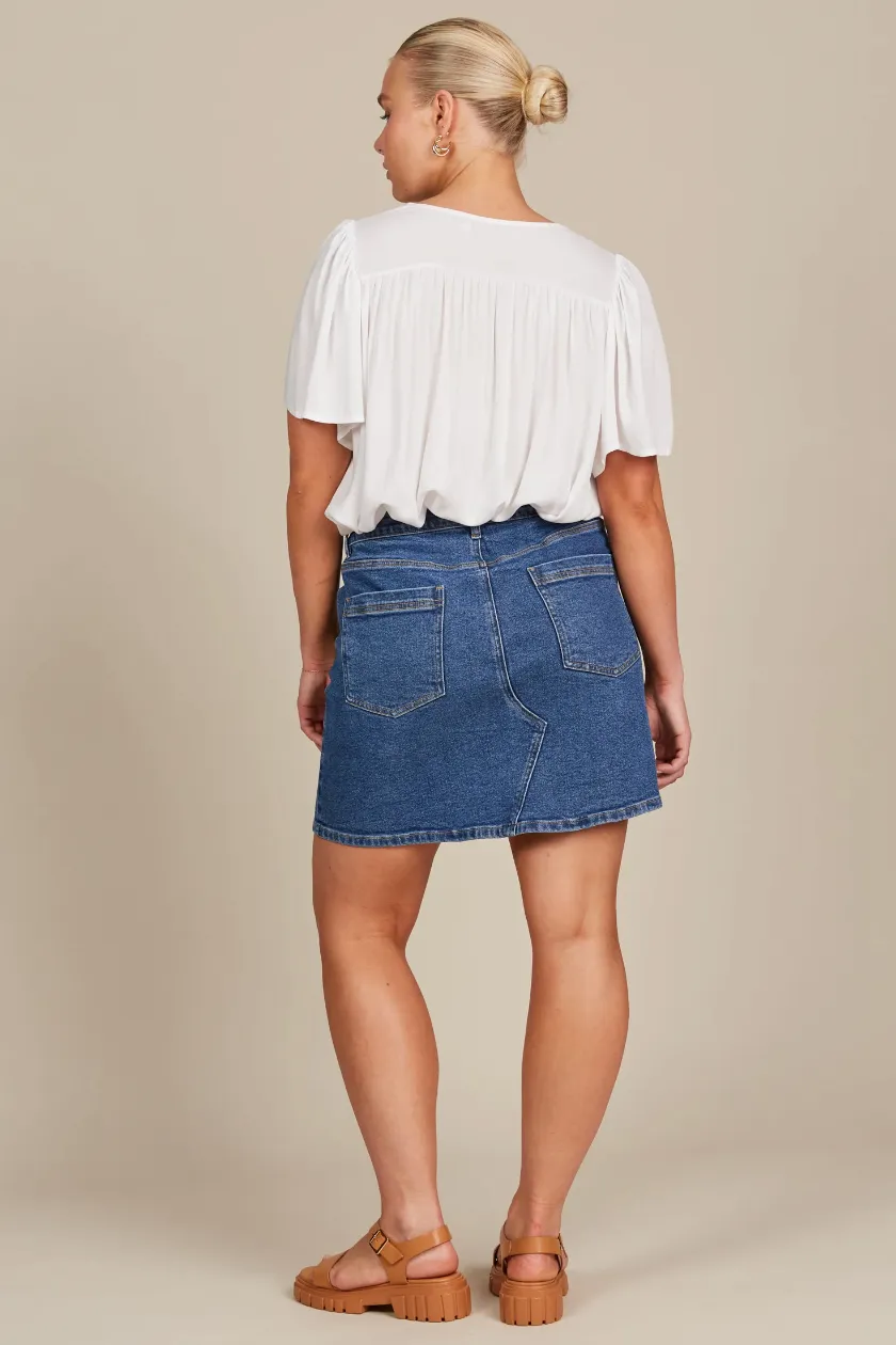 Margot Denim Skirt, Denim