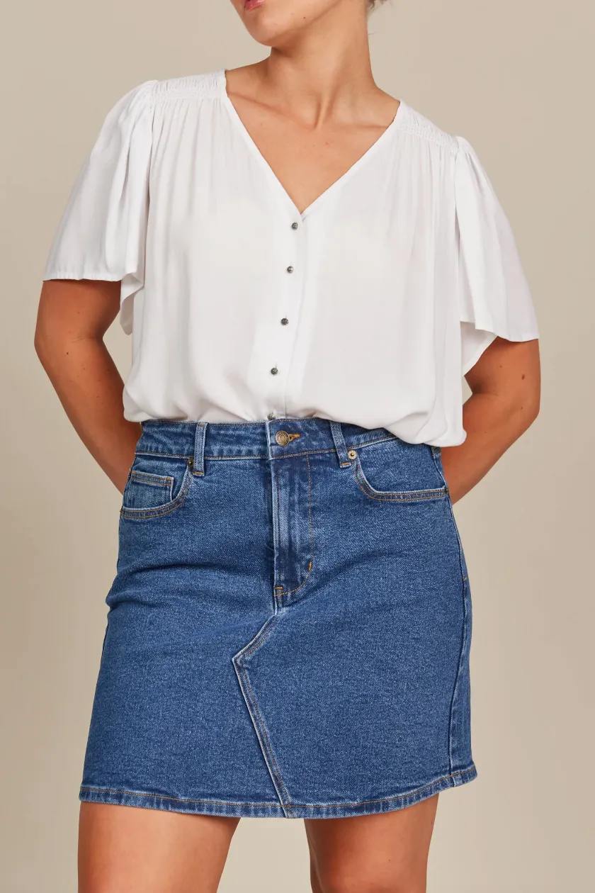 Margot Denim Skirt, Denim